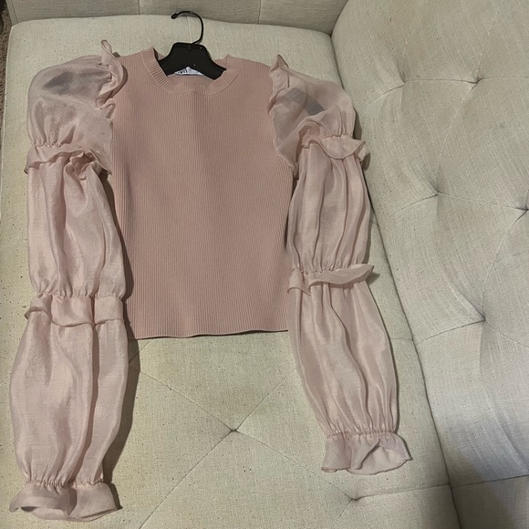 Soft Pink zara top - Picture 4 of 4